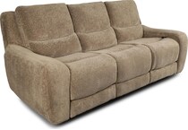 sydney brown power reclining sofa   
