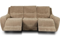 sydney brown power reclining sofa   