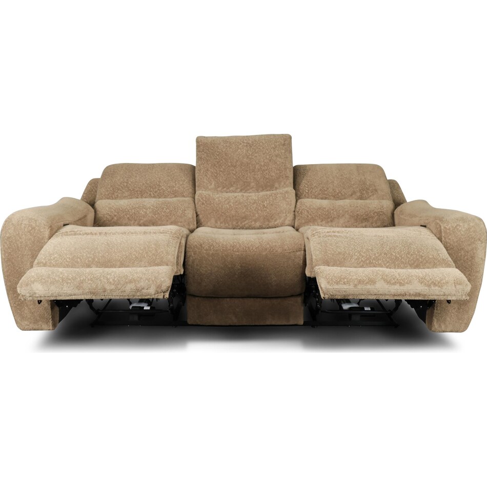 sydney brown power reclining sofa   