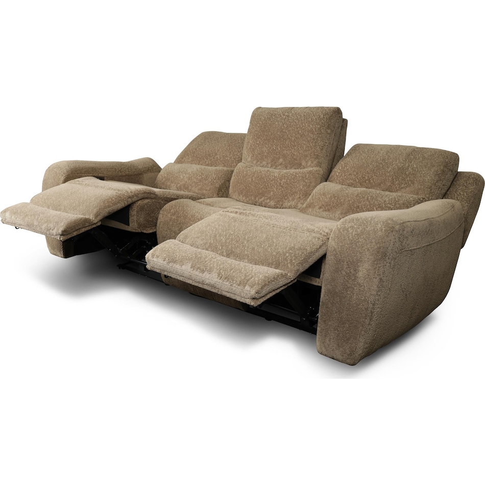 sydney brown power reclining sofa   