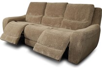 sydney brown power reclining sofa   