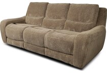 sydney brown power reclining sofa   
