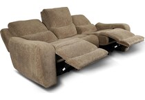 sydney brown power reclining sofa   