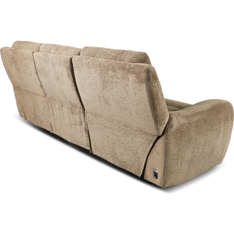 sydney brown power reclining sofa   