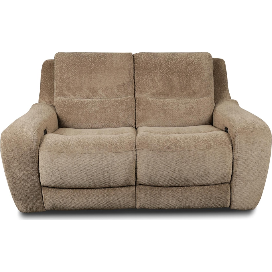 sydney tan power reclining loveseat   