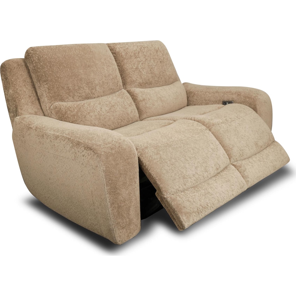 sydney tan power reclining loveseat   