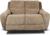 sydney tan power reclining loveseat   