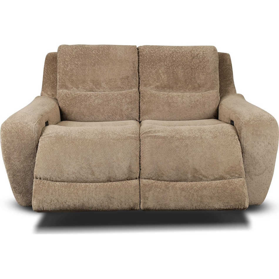 sydney tan power reclining loveseat   