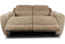 sydney tan power reclining loveseat   