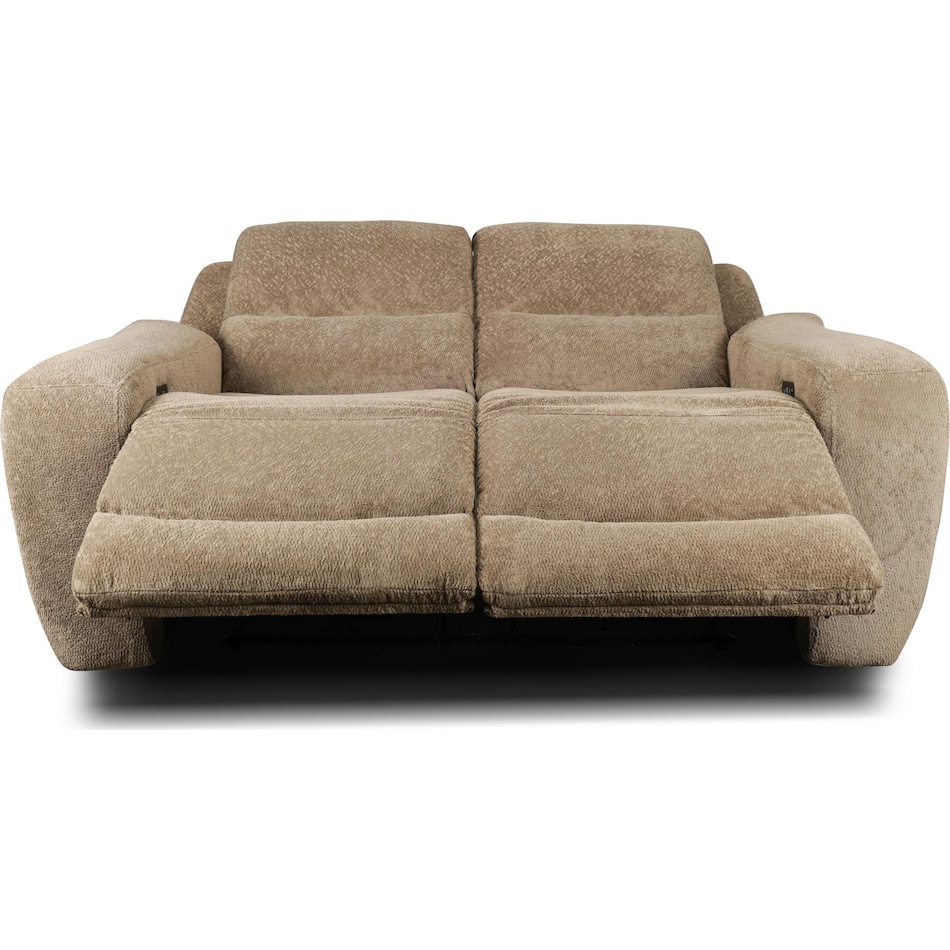 sydney tan power reclining loveseat   