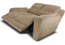 sydney tan power reclining loveseat   