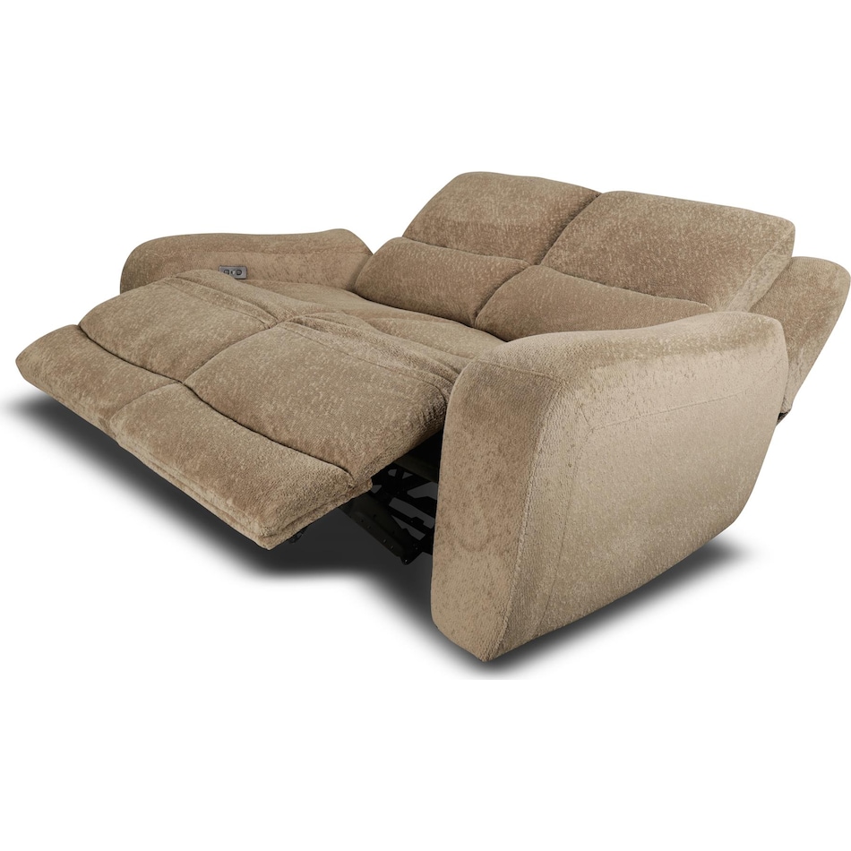 sydney tan power reclining loveseat   
