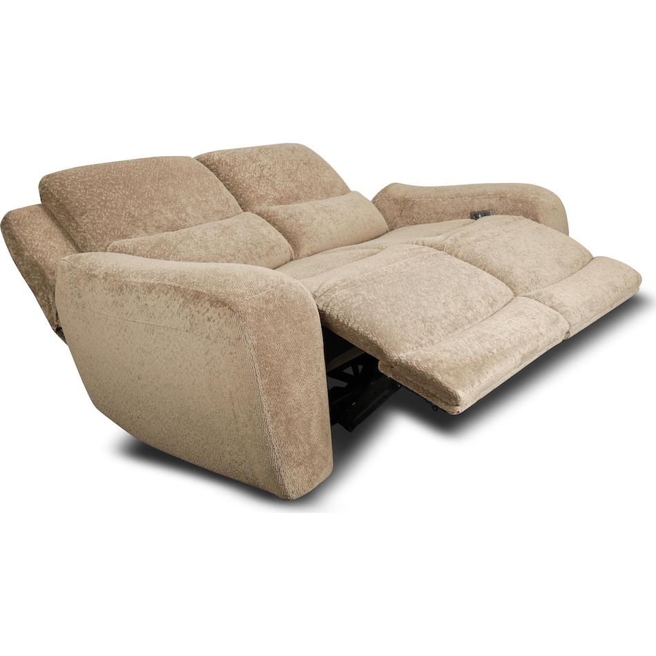 sydney tan power reclining loveseat   