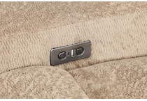 sydney tan power reclining loveseat   