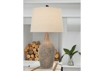 table lamp set of  brown grey lamp pair   