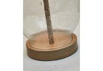 table lamp set of  clear brown lamp pair   
