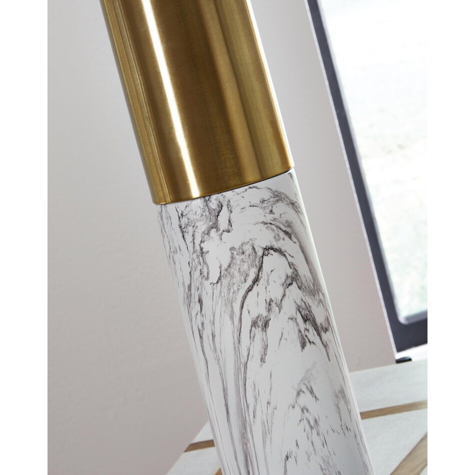 table lamp set of  gold finish white floor lamp   
