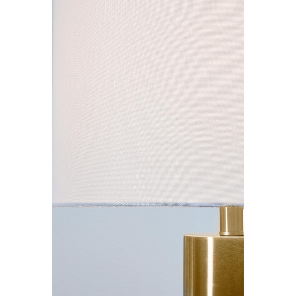 table lamp set of  gold finish white floor lamp   