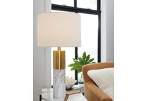 table lamp set of  gold finish white floor lamp   