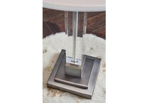 table lamp clear silver finish table lamp   
