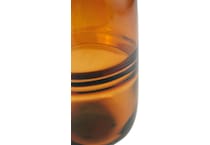 table top amber vase   