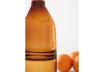 table top amber vase   