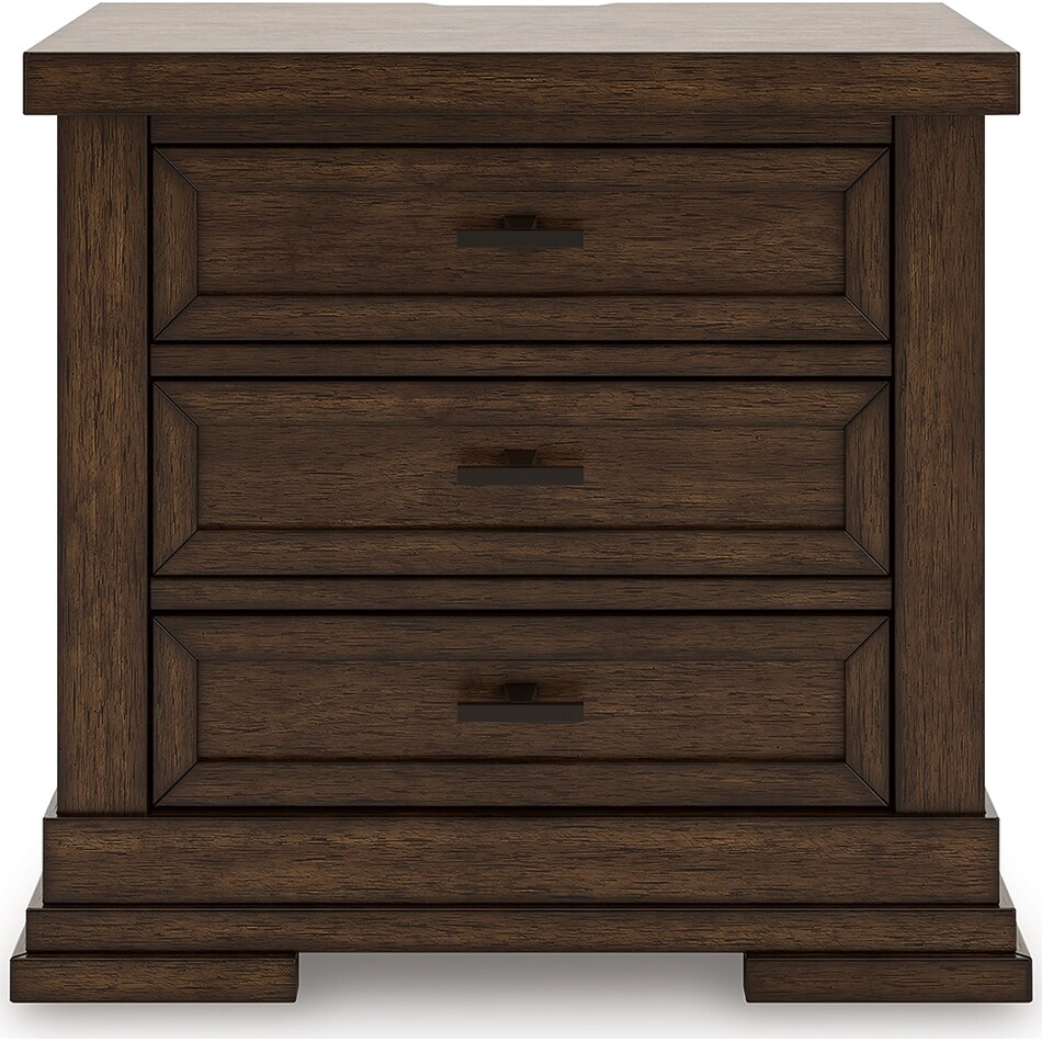 taffenbrook brown nightstand   