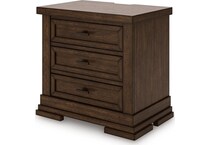 taffenbrook brown nightstand   
