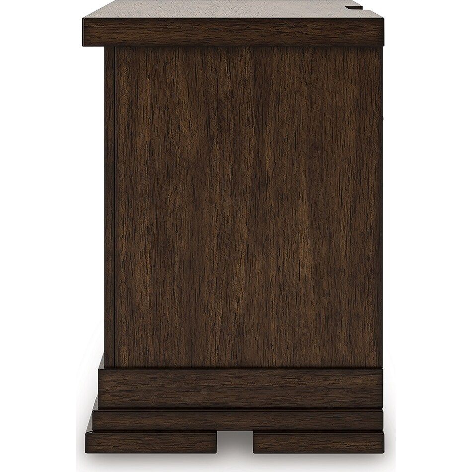 taffenbrook brown nightstand   