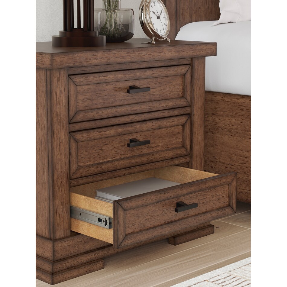 taffenbrook brown nightstand   