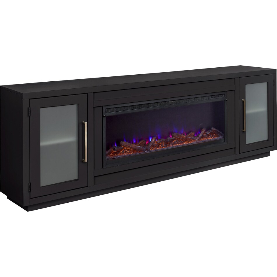 tahlia  black fireplace insert   