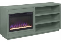 tahlia  sage green fireplace insert   