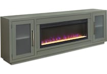 tahlia  sage green fireplace insert   