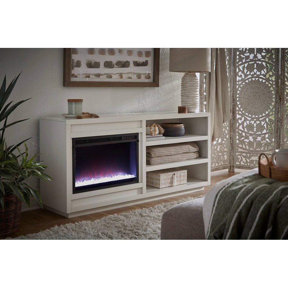 tahlia  white fireplace insert   