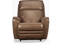 talladega power leather rocker recliner   