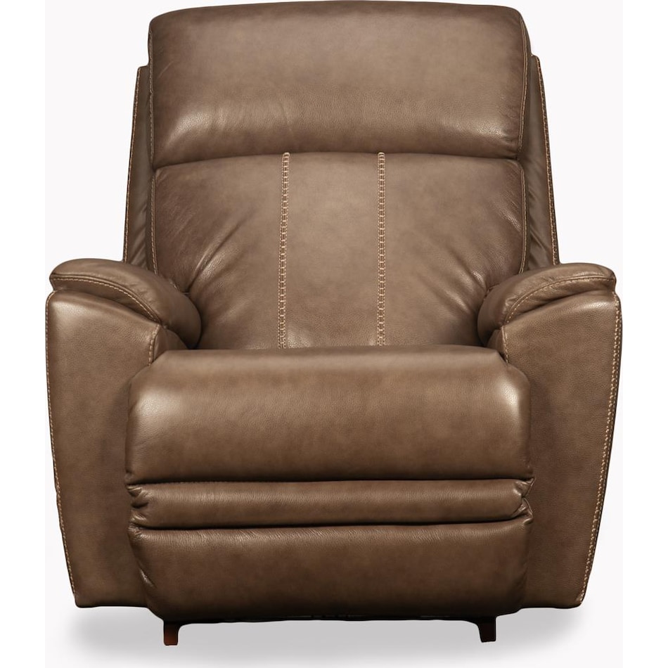 talladega power leather rocker recliner   