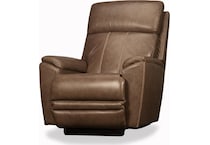 talladega power leather rocker recliner   