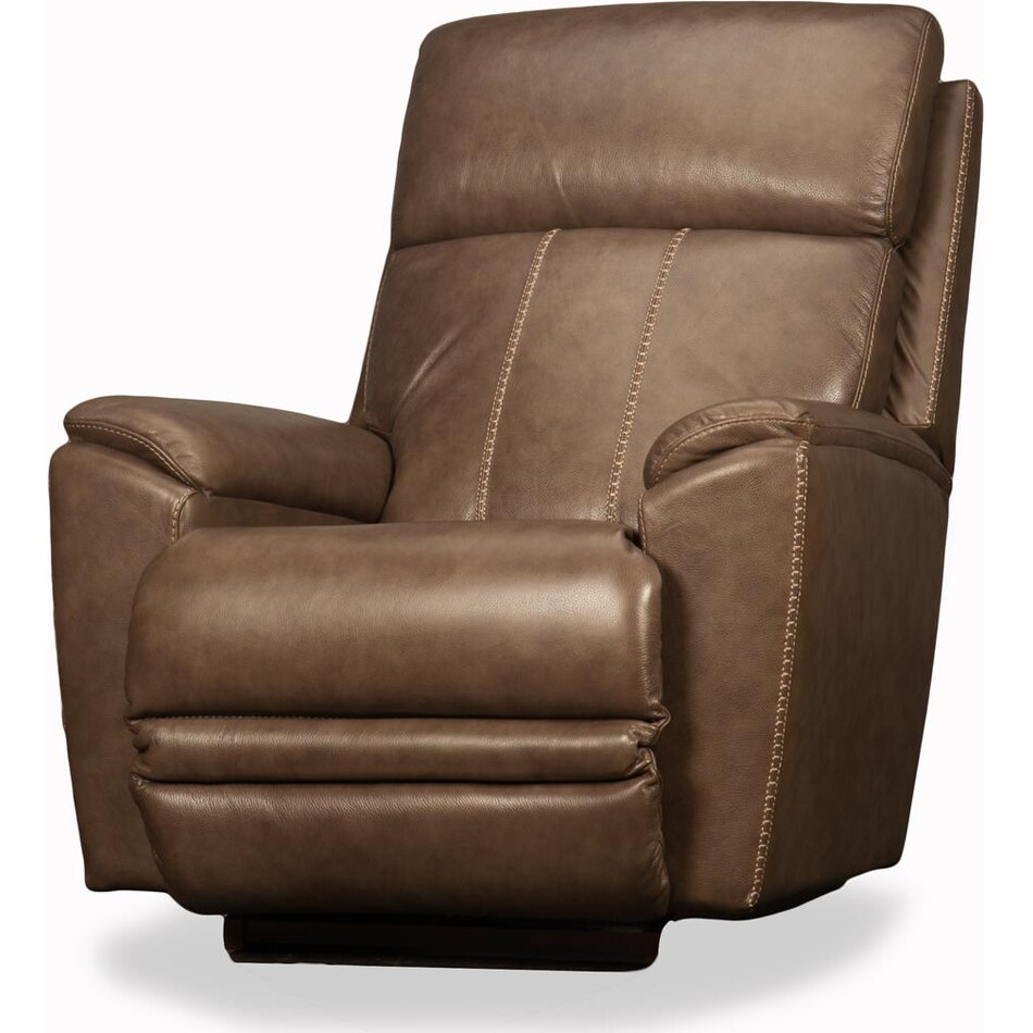 talladega power leather rocker recliner   