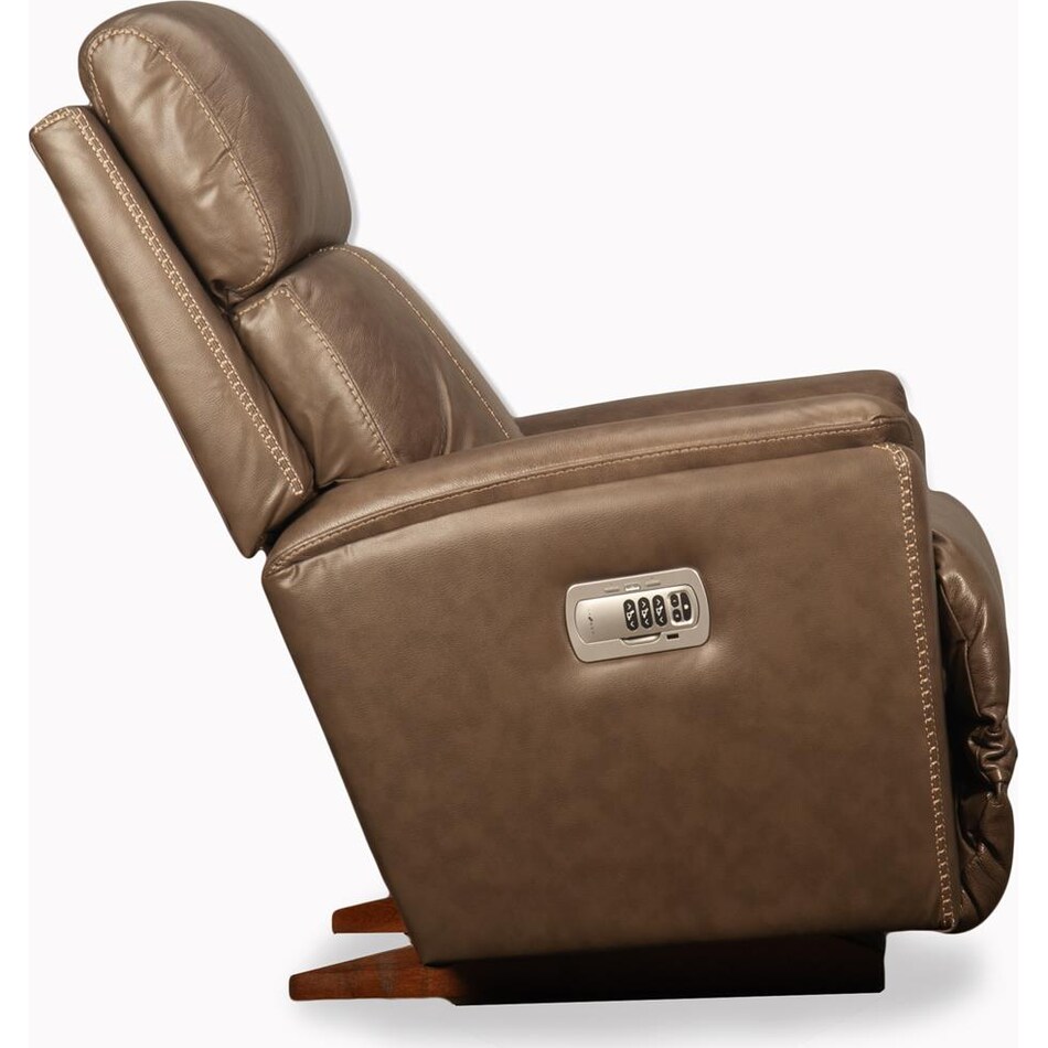 talladega power leather rocker recliner   