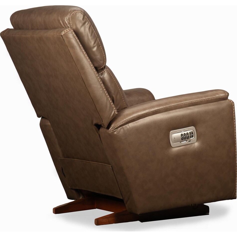 talladega power leather rocker recliner   