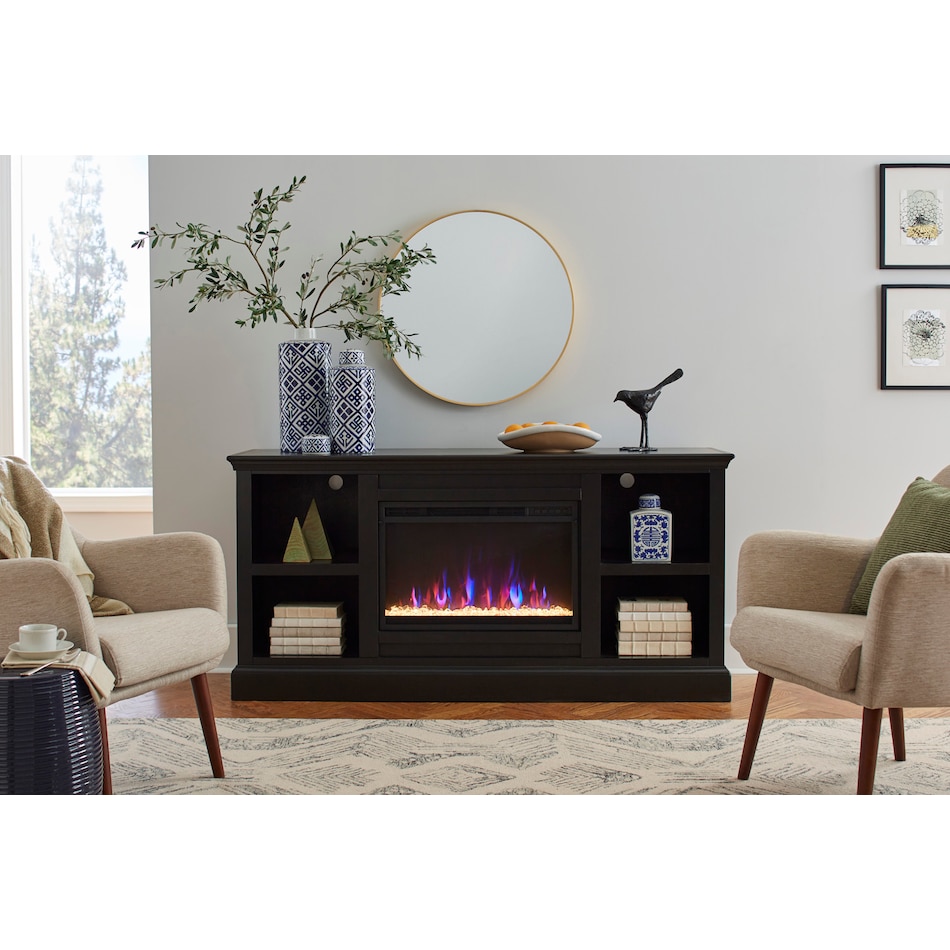 talon black fireplace insert   