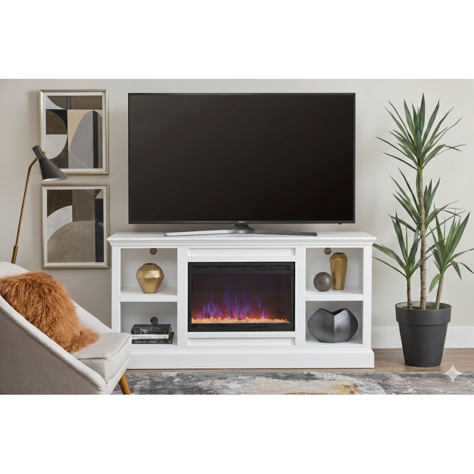 talon white fireplace insert   