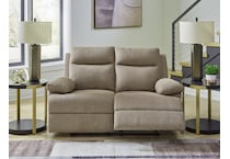 tarrant brown reclining loveseat   