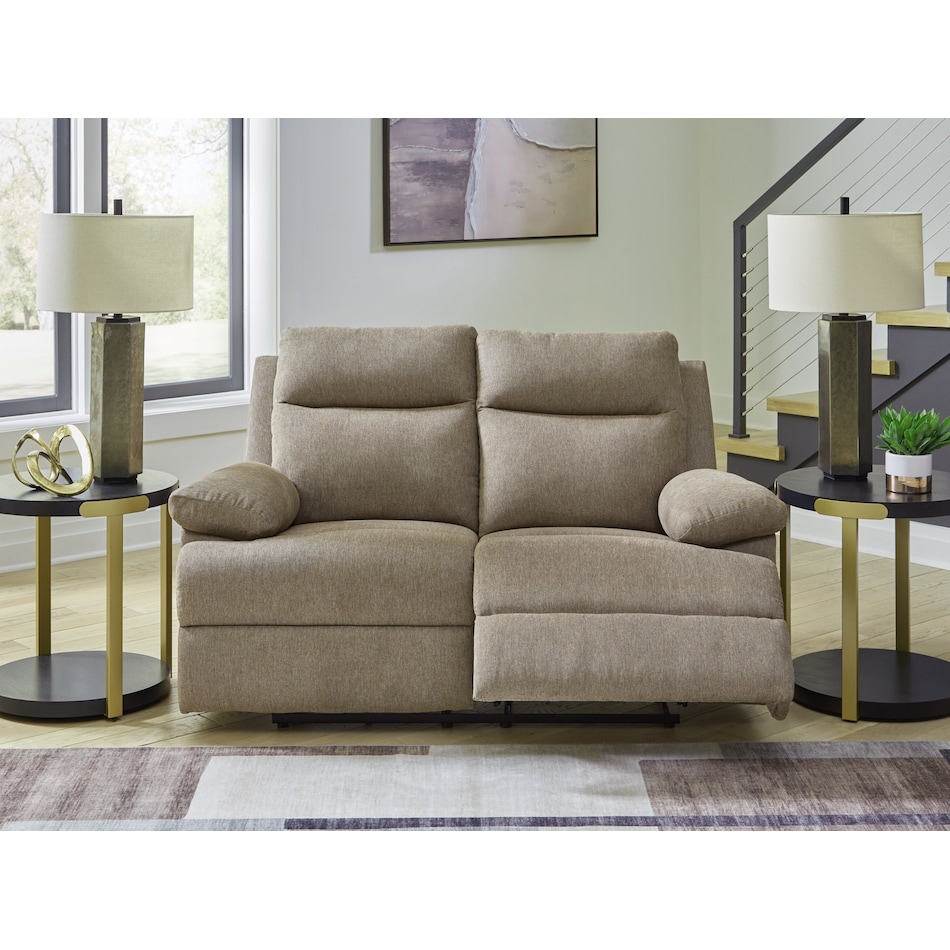 tarrant brown reclining loveseat   