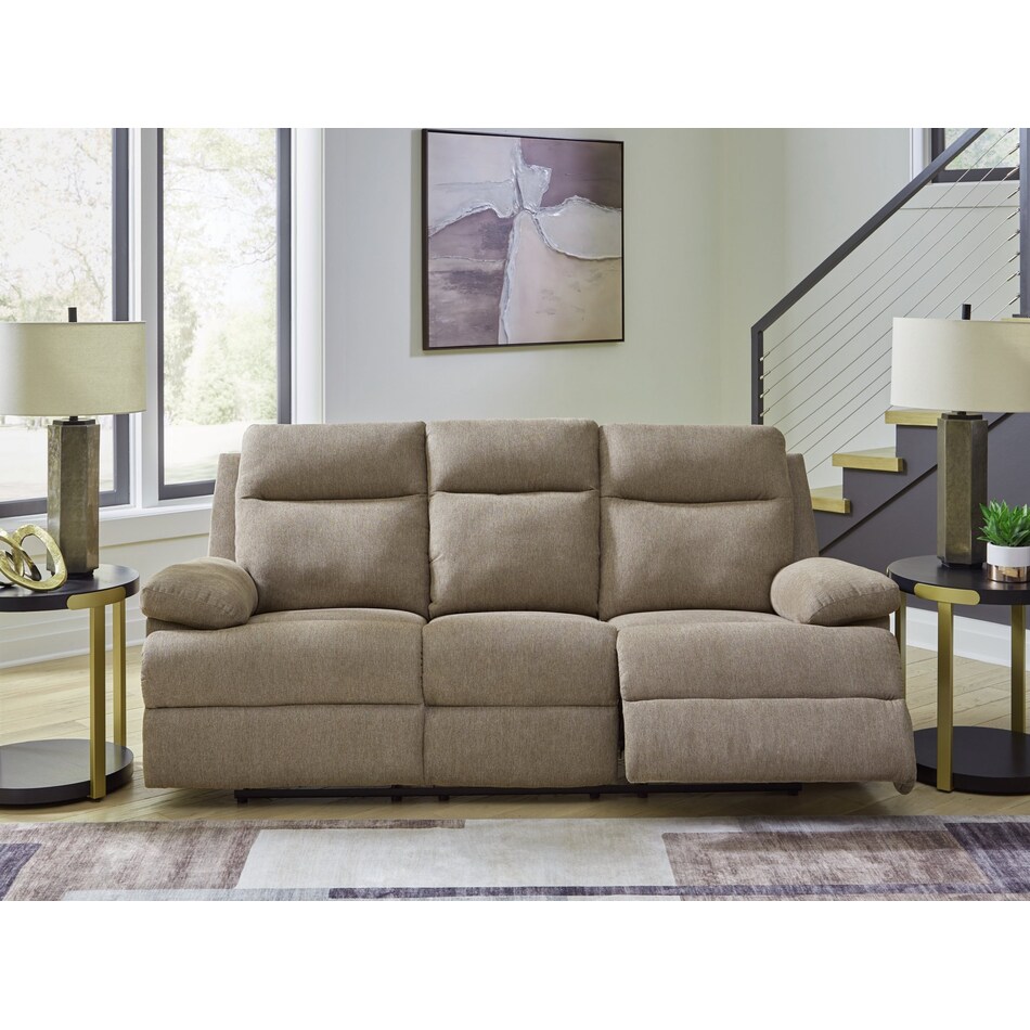 tarrant brown reclining sofa   