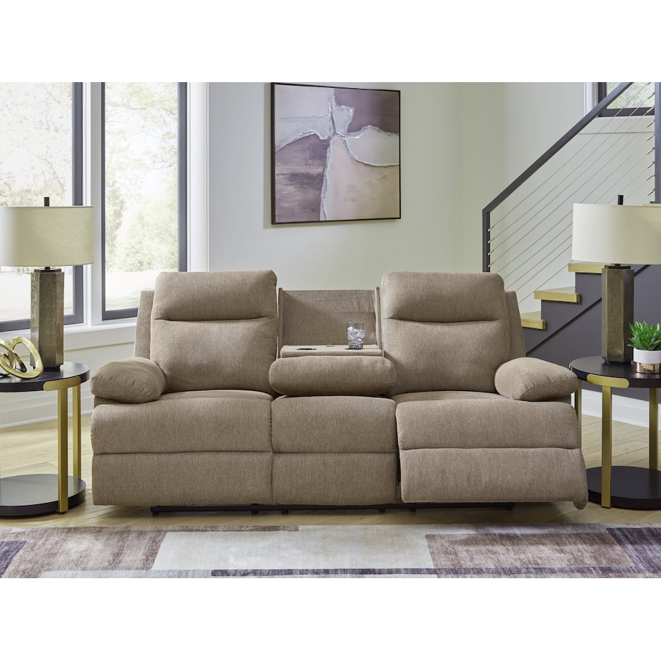 tarrant brown reclining sofa   