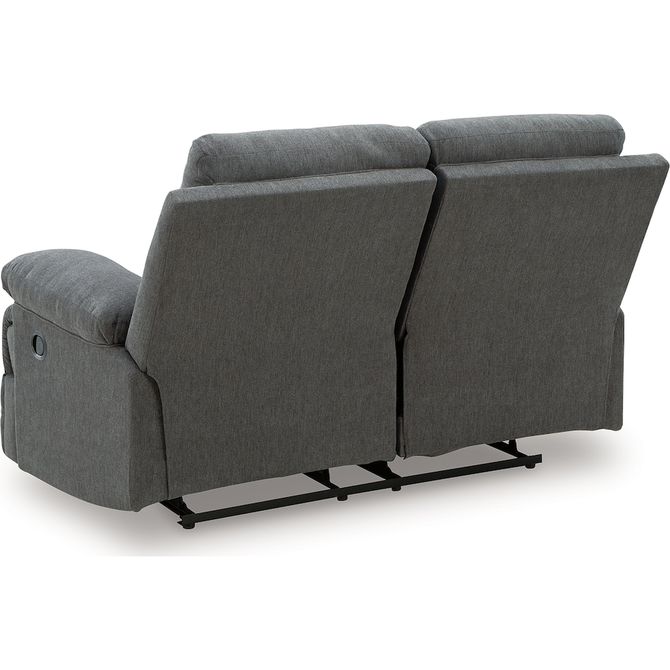 tarrant charcoal reclining loveseat   