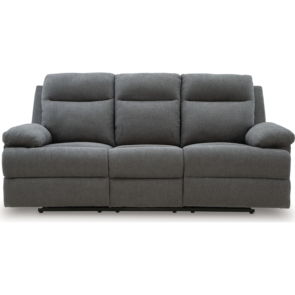 tarrant charcoal reclining sofa   
