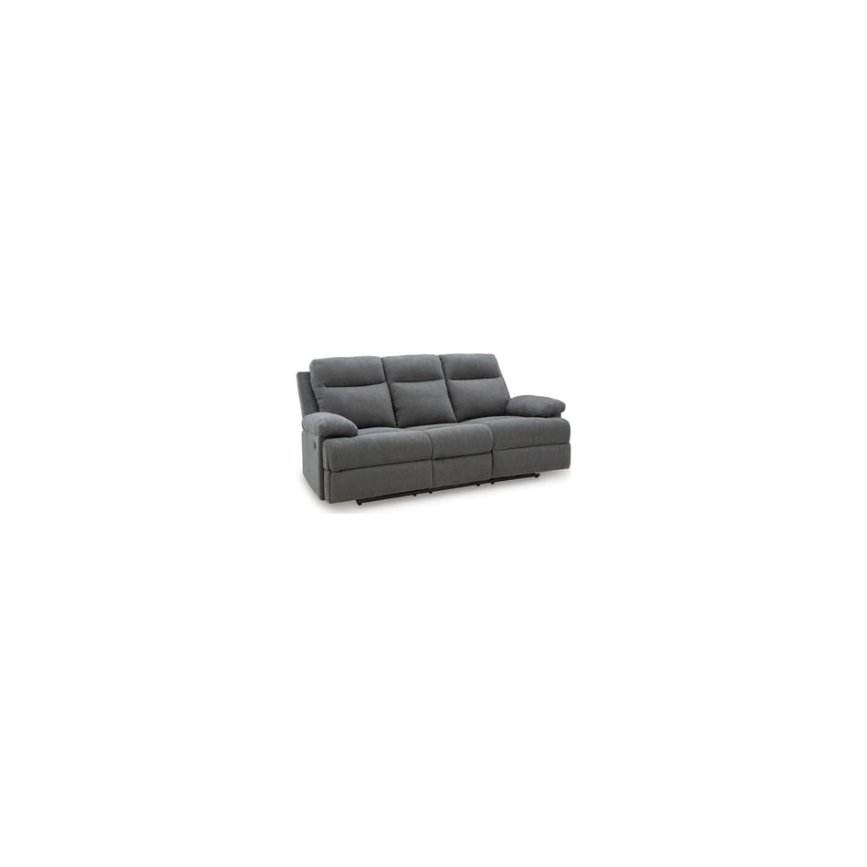 tarrant charcoal reclining sofa   