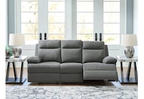tarrant grey reclining sofa   